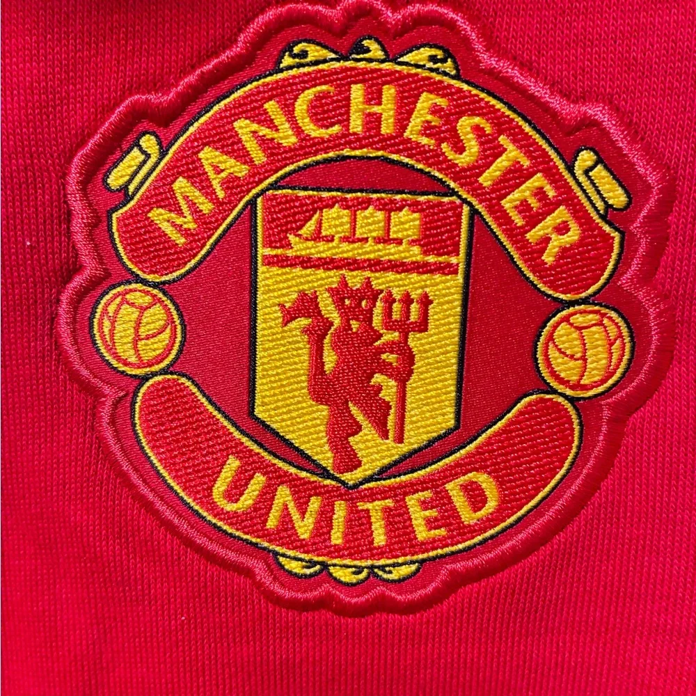 Adidas Manchester United full zip hoodie French Terry NWOT - Picture 3 of 6